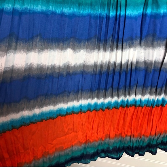 3 for $25 NWT Jennie & Marlis Pleated Maxi Skirt Sz L - Picture 3 of 5